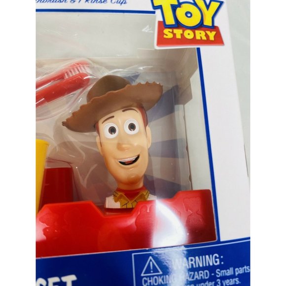 Disney Toy Story 4 Woody Toothbrush Holder Set Rinse Cup New Great Smile Set - Picture 9 of 12